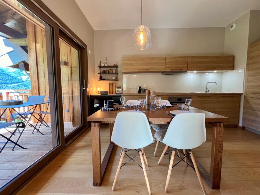 Vente Chatel T2 Cosy Vue Montagne Pistesdeski Nature Zoom Cuisine3