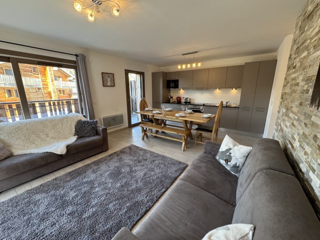 Vente T3 Chatel Proche Centre Balcon Vue Montagne Hiver Ete Lounge